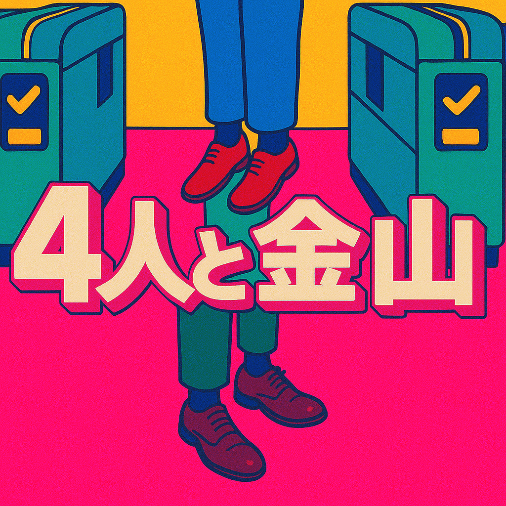 4人と金山